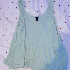 Mint green trendy top